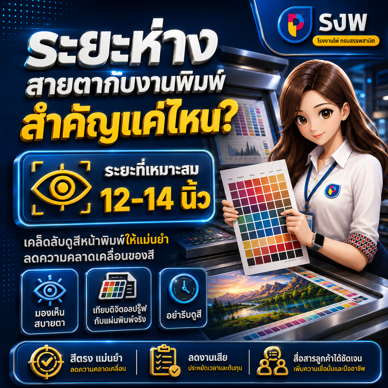 ระยะห่างสายตากับงานพิมพ์ สำคัญกว่าที่คิด